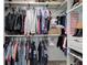 Walk-in closet featuring ample storage space with clothing racks and shelving at 194 Saddleridge Dr, Bremen, GA 30110