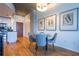 Dining area adjacent to the kitchen, featuring a sleek table setup at 860 Peachtree Ne St # 1613, Atlanta, GA 30308