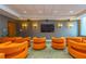 Private home theater featuring comfortable seating and a large screen at 860 Peachtree Ne St # 1613, Atlanta, GA 30308