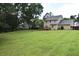 Spacious backyard with a large, well-maintained lawn and mature trees at 3109 Windgate Dr, Buford, GA 30519