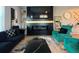 Tastefully decorated living room with modern furnishings, fireplace, and ambient lighting, perfect for comfortable living at 3615 Hawthorne Terrace, Atlanta, GA 30337