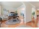 Spacious home office with hardwood floors and abundant natural light at 3476 Bridge Walk Drive, Lawrenceville, GA 30044