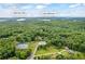Expansive aerial view of Canton GA estate surrounded by lush forest, near Lake Allatoona and featuring a private pool at 1301 Ficklen Church Way, Canton, GA 30114