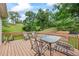 Relax on this beautiful deck, ideal for outdoor gatherings, offering scenic views of the expansive green yard at 1301 Ficklen Church Way, Canton, GA 30114