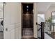 Interior elevator for easy access, with wood floors and recessed lighting at 502 Abbington River Ln, Atlanta, GA 30339