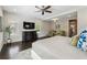 Tranquil main bedroom with large windows, lots of space, and an ensuite bathroom at 502 Abbington River Ln, Atlanta, GA 30339