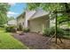 Private backyard with a wooden deck, fire pit, and swing set, ideal for Gathering gatherings at 1369 Willowbrook Sw Dr, Marietta, GA 30064
