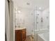 Main bathroom with vanity, soaking tub and glass enclosed shower at 1369 Willowbrook Sw Dr, Marietta, GA 30064