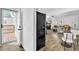 Living room view from entry way with hardwood floors and contemporary decor at 2912 Palm Dr, East Point, GA 30344