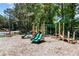 Community playground equipped with slides, climbing structures, and ample play space for neighborhood  at 404 Summerchase Way, Woodstock, GA 30189