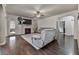 Inviting living room with hardwood floors, fireplace, and comfortable seating area at 1510 Silver Mist Cir, Powder Springs, GA 30127