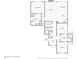 Floorplan showing the layout of the first floor, including bedrooms, bathrooms, and living areas at 3455 Henderson Dr, Cumming, GA 30041