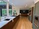 This modern kitchen has an island, stainless steel appliances, and plenty of counter space at 4601 Tall Pines Nw Dr, Atlanta, GA 30327