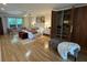Bright bedroom featuring a ceiling fan, ample natural light, and hardwood floors at 4601 Tall Pines Nw Dr, Atlanta, GA 30327
