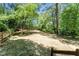 Spacious backyard with lush trees, offering a peaceful and private outdoor space at 2174 Rexford Dr, Decatur, GA 30034