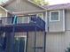 Close-up shot of the wooden deck connected to the home's siding at 3230 Plymouth Rock Dr, Douglasville, GA 30135