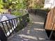 View from the deck showing the faded wood and nearby pool at 3230 Plymouth Rock Dr, Douglasville, GA 30135