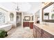 Bright bathroom with a soaking tub, walk-in shower, and dual vanities at 3495 Mill Bridge Dr, Marietta, GA 30062
