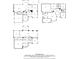 Home floor plan layout including the basement, main, and upper levels of the home at 3495 Mill Bridge Dr, Marietta, GA 30062