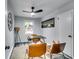 Cozy office with ceiling fan, decor, and two leather chairs at 2162 Westover Dr, Atlanta, GA 30344