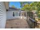 Back deck with siding and railing at 2701 Log Cabin Se Dr, Atlanta, GA 30339