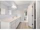 Large bathroom featuring a double vanity and attached toilet room at 2701 Log Cabin Se Dr, Atlanta, GA 30339