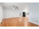 Large living room boasting original hardwood floors and an open concept layout at 2701 Log Cabin Se Dr, Atlanta, GA 30339