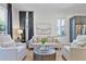 Bright and airy living room with neutral decor, large windows, and comfortable seating at 126 Chestnut Cir, Atlanta, GA 30342