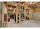 Unfinished basement, studded and ready to customize as a game room, home theater, or gym at 216 Orchard Trl, Canton, GA 30115