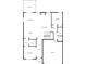 Detailed floorplan showcasing the layout of the home's first floor, including the kitchen, Gathering room and garage at 216 Orchard Trl, Canton, GA 30115