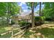 Enjoy the outdoors on the deck of this beautiful home, which sits on a wooded lot that adds privacy at 3600 Goldenrod Dr, Alpharetta, GA 30005