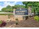 Community sign reads 'Park Forest at Park Bridge' at 3600 Goldenrod Dr, Alpharetta, GA 30005