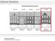 Home exterior elevation plan, highlighting architectural design and lot layout at 1088 Battery Park Rd, Decatur, GA 30033