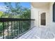Balcony with tile flooring has seating and a railing, offering a relaxing outdoor space at 1800 Clairmont Lk # 412, Decatur, GA 30033