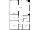 Basement level floor plan including a media room, wet bar, gym, utility room and bedroom suite at 4048 Navajo Trl, Brookhaven, GA 30319