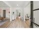 Bright foyer features hardwood floors and elegant architectural details at 4048 Navajo Trl, Brookhaven, GA 30319