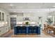Spacious kitchen with a large island, white cabinets, stainless steel appliances, and dining area at 4048 Navajo Trl, Brookhaven, GA 30319