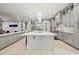 Open concept kitchen featuring large island, stainless appliances and view to the living room at 2804 Skyland Ne Dr, Brookhaven, GA 30341