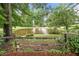 Scenic view of a peaceful pond surrounded by lush greenery and mature trees at 12162 Mountain Laurel Dr, Roswell, GA 30075