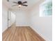 Bedroom featuring wood-look flooring and ceiling fan at 398 Baker Nw Cir, Atlanta, GA 30318