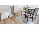 Dining room with chairs and stairs at 398 Baker Nw Cir, Atlanta, GA 30318