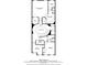Second floor plan featuring primary bedroom, bath, walk-in closet, hall, laundry, and two bedrooms at 118 Via Roma, Woodstock, GA 30188