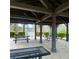Community pavilion provides a comfortable outdoor space, furnished with picnic tables for gatherings at 211 Serendipity Way, Dallas, GA 30157