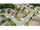 Beautiful aerial view of the neighborhood showcasing well-maintained homes and manicured lawns at 431 La Perla Dr, Sugar Hill, GA 30518