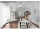 Virtual staging shows a beautifully designed office with stylish decor and ample storage at 431 La Perla Dr, Sugar Hill, GA 30518