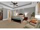 Spacious main bedroom with a tray ceiling, neutral colors, and ample natural light at 511 Etris Ct, Roswell, GA 30075