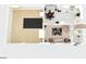 3D floor plan illustrating the dining and living room, kitchen, stairs, and a recreation room at 618 Nw Summerville Dr, Lawrenceville, GA 30046