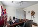 Bright office with neutral walls, carpet, large desk, and natural light coming in through the window at 618 Summerville Dr, Lawrenceville, GA 30046