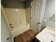 Full bathroom features shower-tub combo and updated sink vanity at 108 Northcutt Station Pl, Acworth, GA 30101