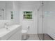 Modern bathroom with glass shower and sleek white sink at 2493 Springdale Rd, Atlanta, GA 30315